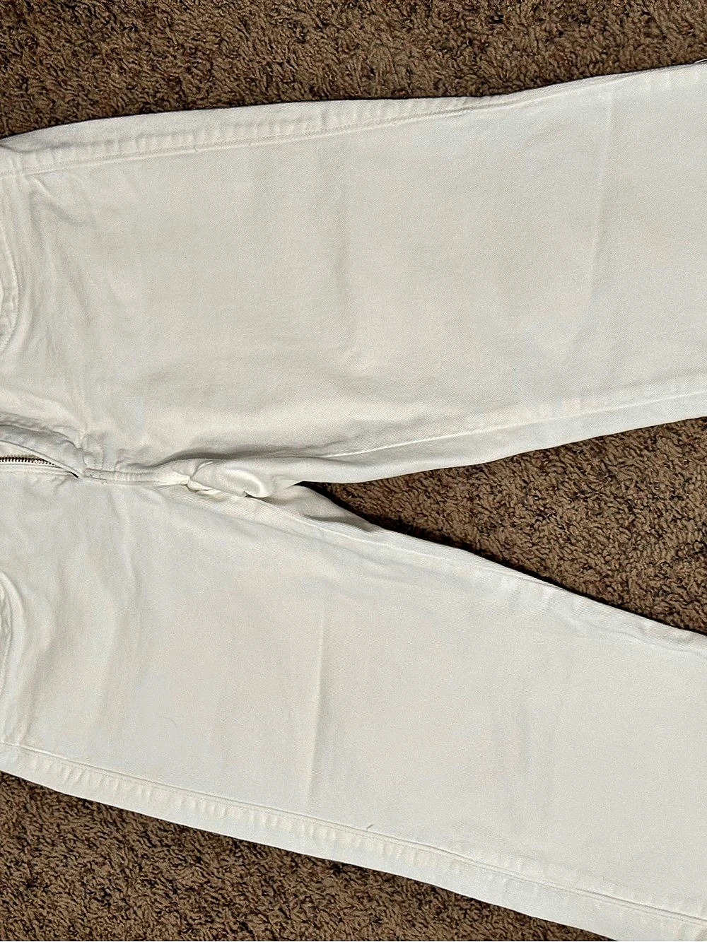 Lee Comfort Fit Straight Leg Capris White Waist 11/12